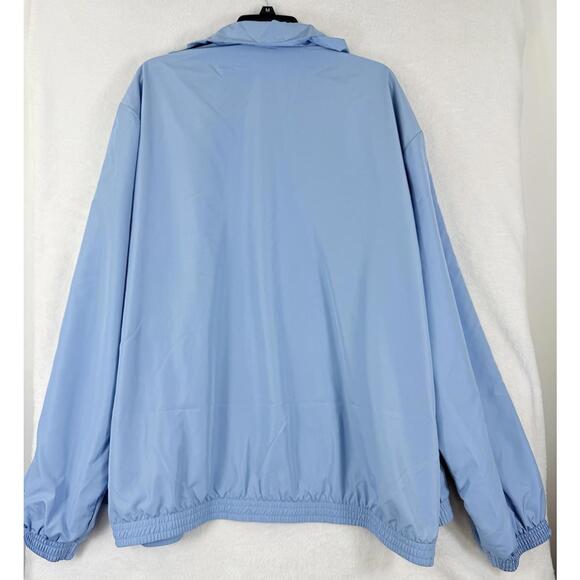 Adidas Originals Track Jacket Medium Ash Blue Black 3 Stripes Full Zip New NWT - Picture 6 of 8